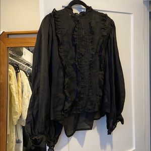 Innika Choo box pleat blouse